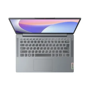Lenovo IdeaPad Slim 3 14IRU8 Laptop front view, Arctic Grey, 14-inch FHD display